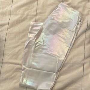 Iridescent White ZYIA Leggings